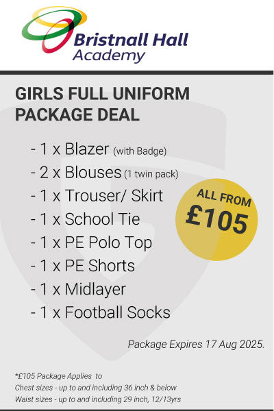 Bristnall Hall Academy Girls Full Uniform Package Deal