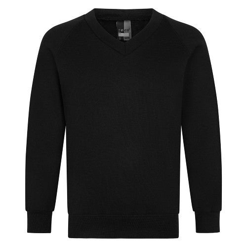Product image for Black V-Neck School Sweatshirt