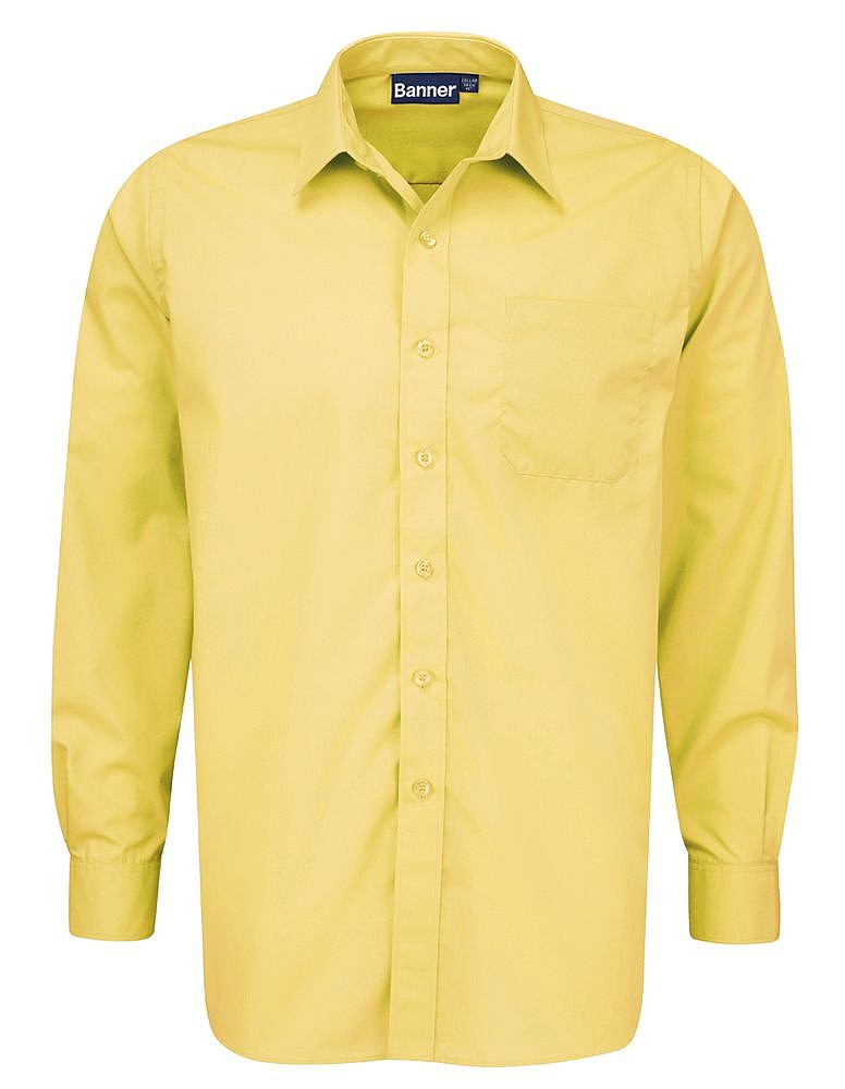 Product image for Boys Long Sleeve Shirt Gold - Twin Pack