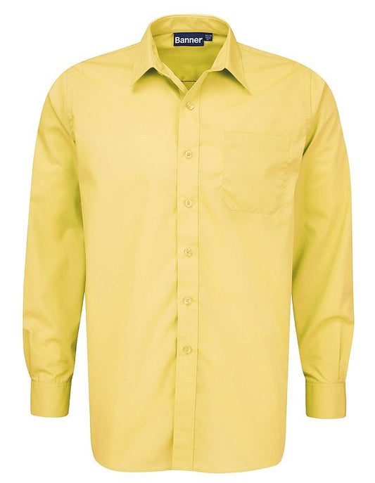 Product image for Boys Long Sleeve Shirt Gold - Twin Pack