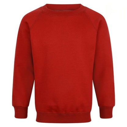 Product image for Crew Neck Red School Sweatshirt
