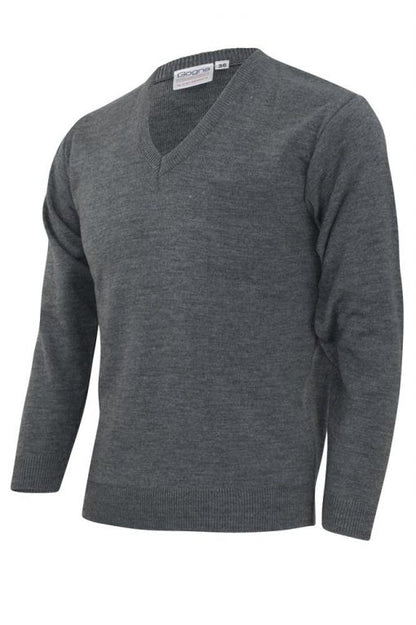 Product image for Grey V Neck School Jumper