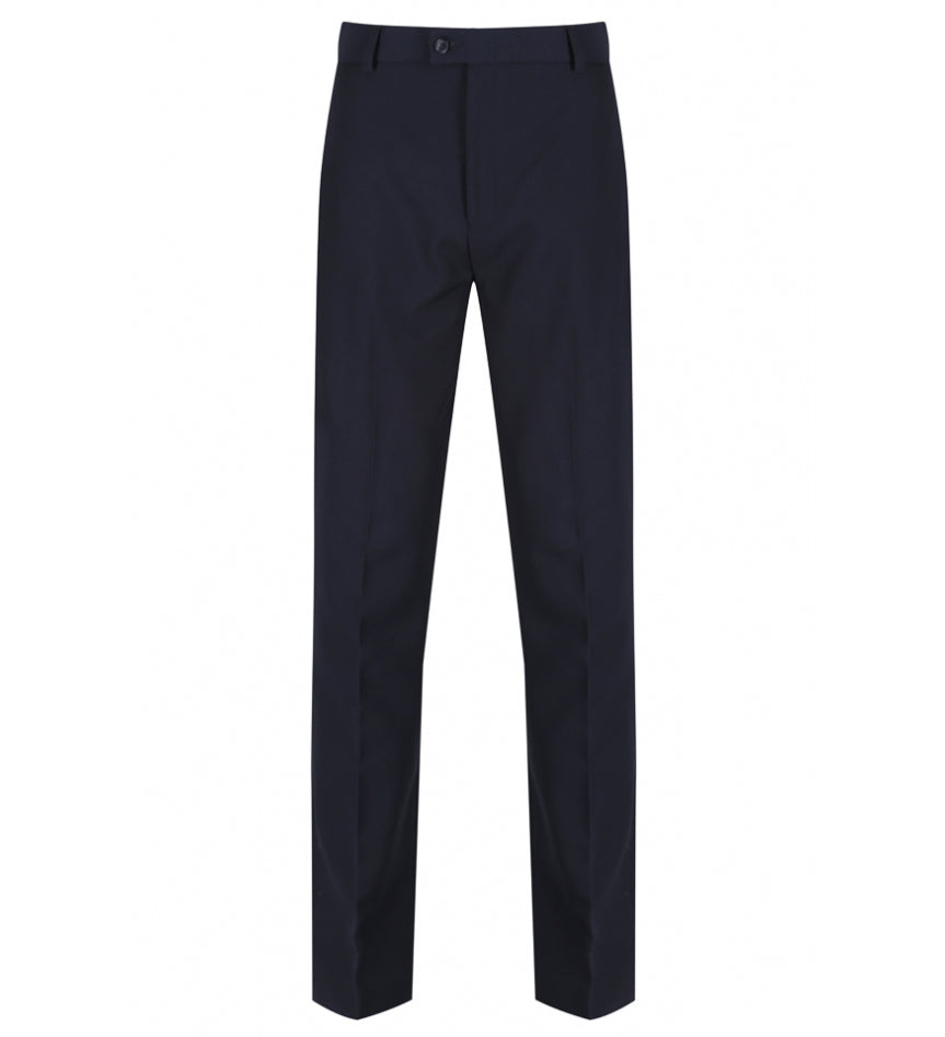 Product image for Junior Boys Elasticated School Trousers - Navy