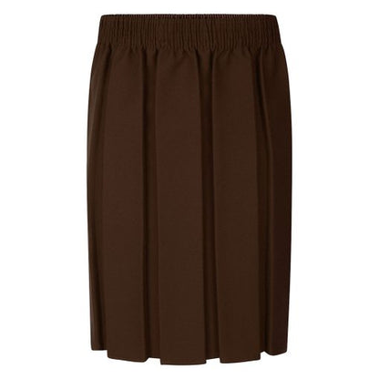 Product image for Junior Brown Pleated School Skirt