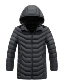 Product image for Junior Fleece Lined School Coat - Black