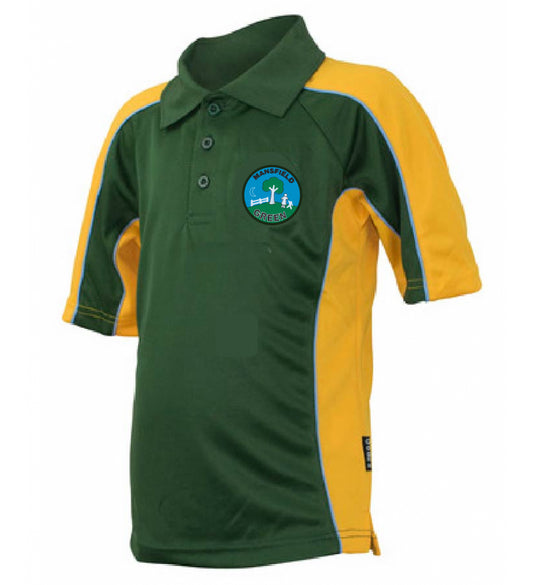 Product image for Mansfield Green E-ACT Primary Academy PE Polo 