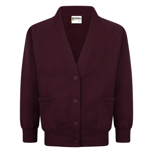 Product image for Maroon School Sweatshirt Cardigan
