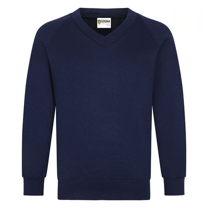 Product image for Navy V-Neck School Sweatshirt