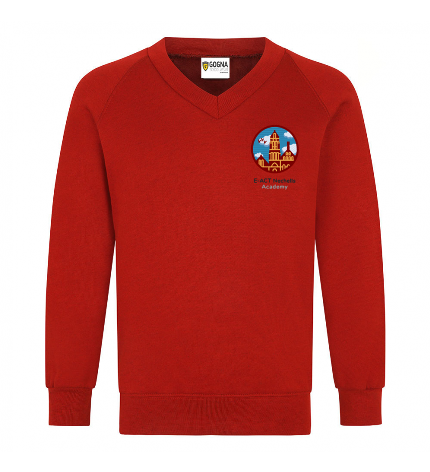 Product image for Nechells Primary School New V- NECK Sweatshirt  Yrs 5 & 6