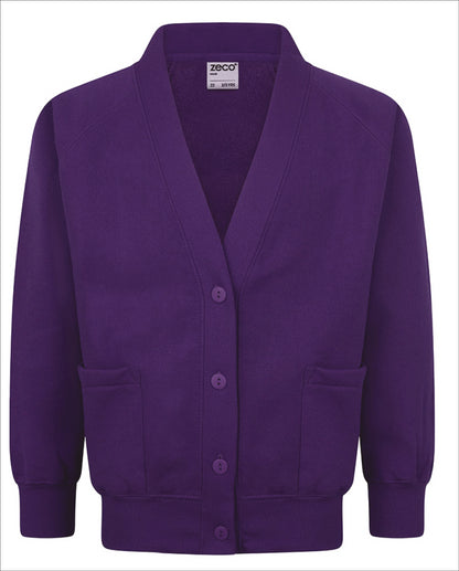 Product image for Purple School Sweatshirt Cardigans 
