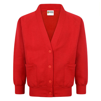 Product image for Red School Sweatshirt Cardigan 
