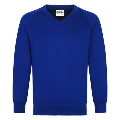 Product image for Royal V-Neck School Sweatshirt 