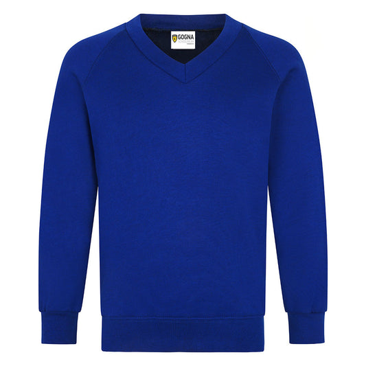 Product image for Royal V-Neck School Sweatshirt 