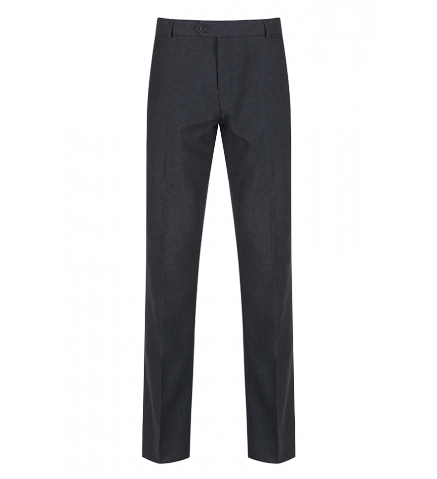 Product image for Senior Boys Elasticated School Trousers - Grey