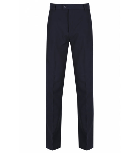 Product image for Senior Boys Elasticated School Trousers - Navy