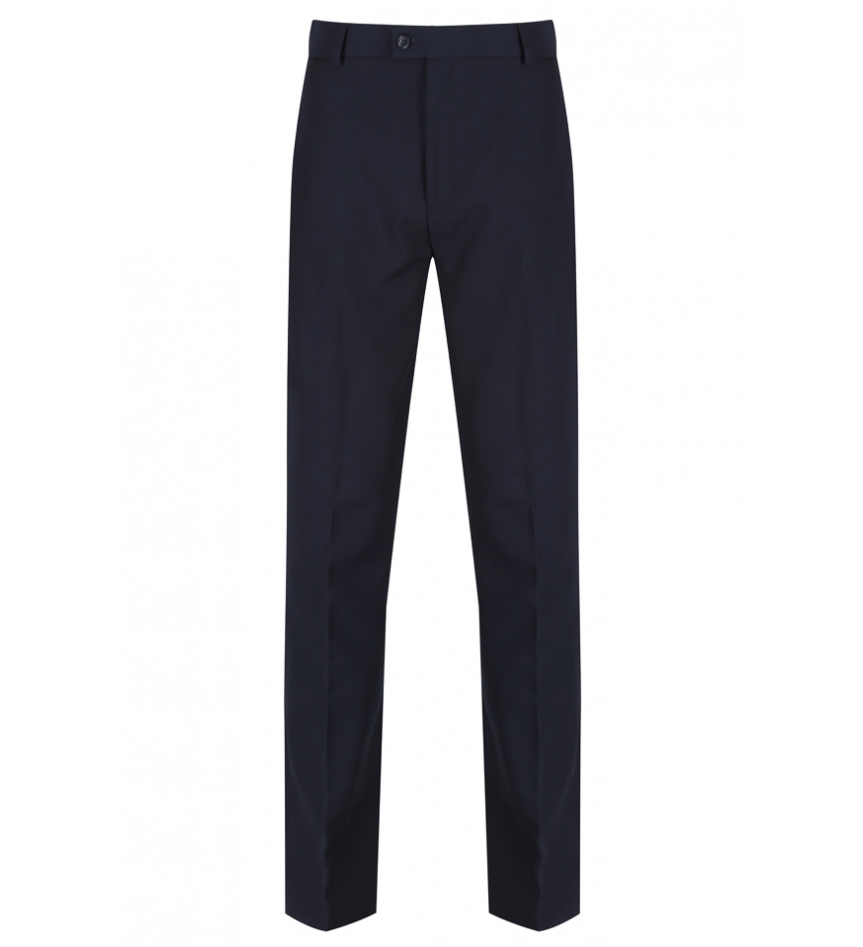 Product image for Senior Boys Elasticated School Trousers - Navy