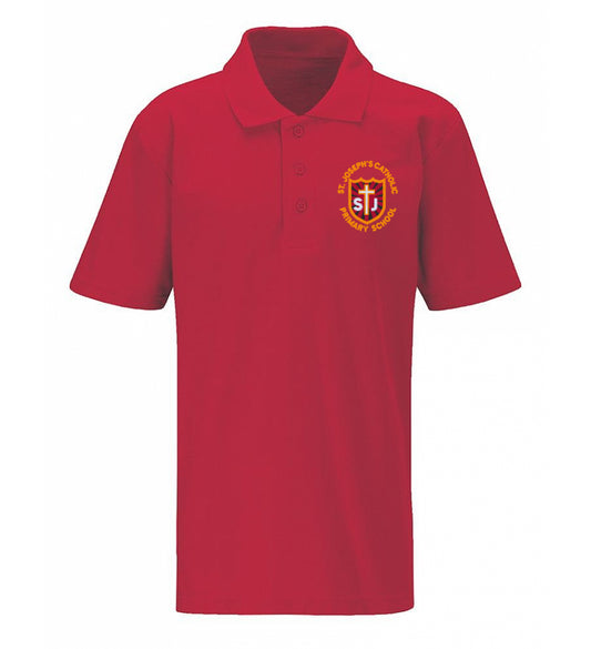 Product image for St Joseph's Catholic Primary School Red Polo Top