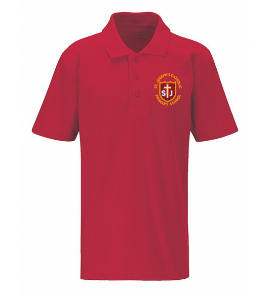 Product image for St Joseph's Catholic Primary School Red Polo Top