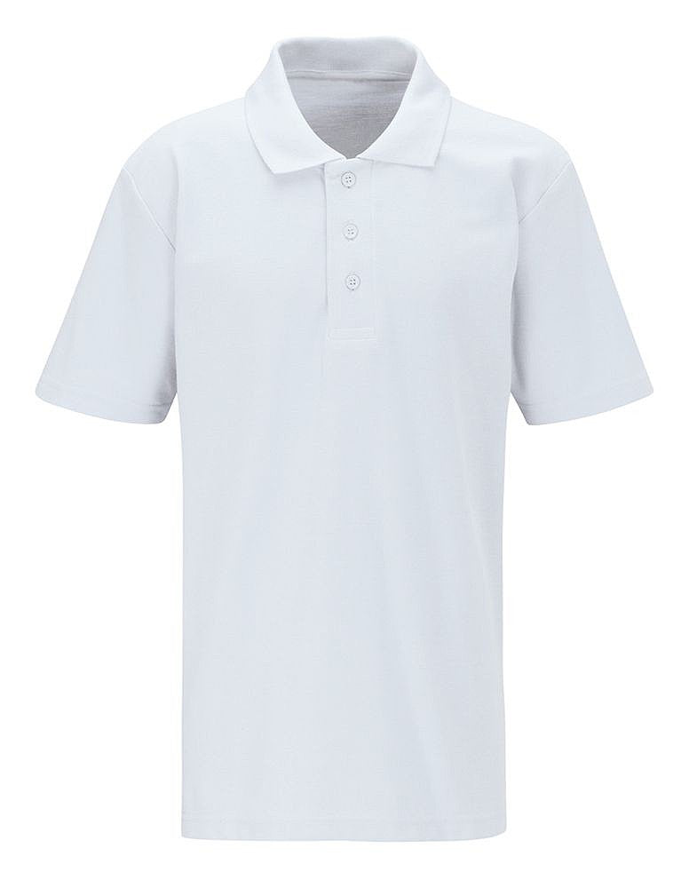 Product image for White School Polo Shirts