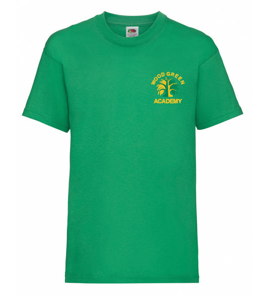 Product image for Wood Green Academy Cotton T-Shirt green