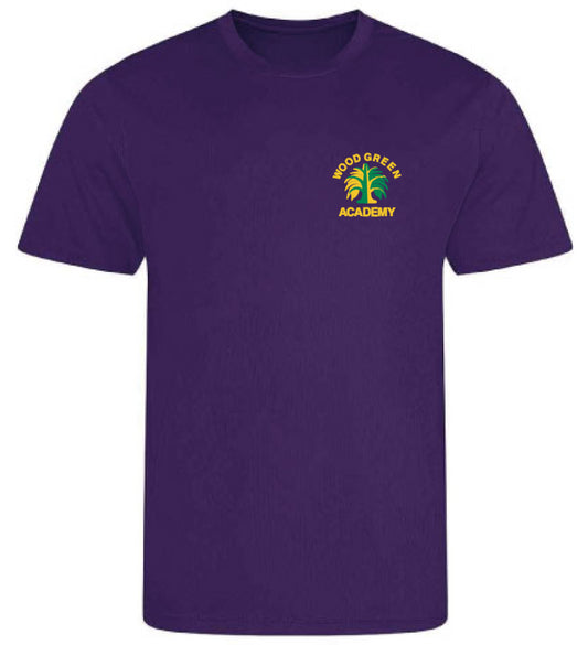 Product image for Wood Green Academy Dry Fit Tee T-Shirt purple