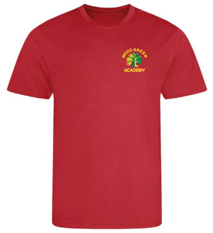 Product image for Wood Green Academy Dry Fit Tee T-Shirt red
