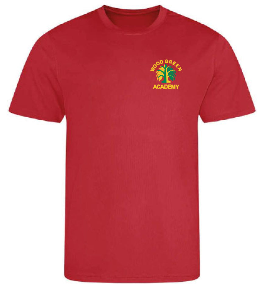 Product image for Wood Green Academy Dry Fit Tee T-Shirt red