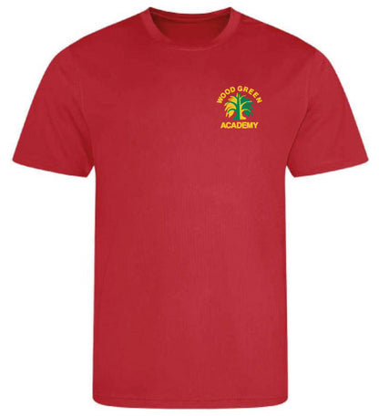 Product image for Wood Green Academy Dry Fit Tee T-Shirt red