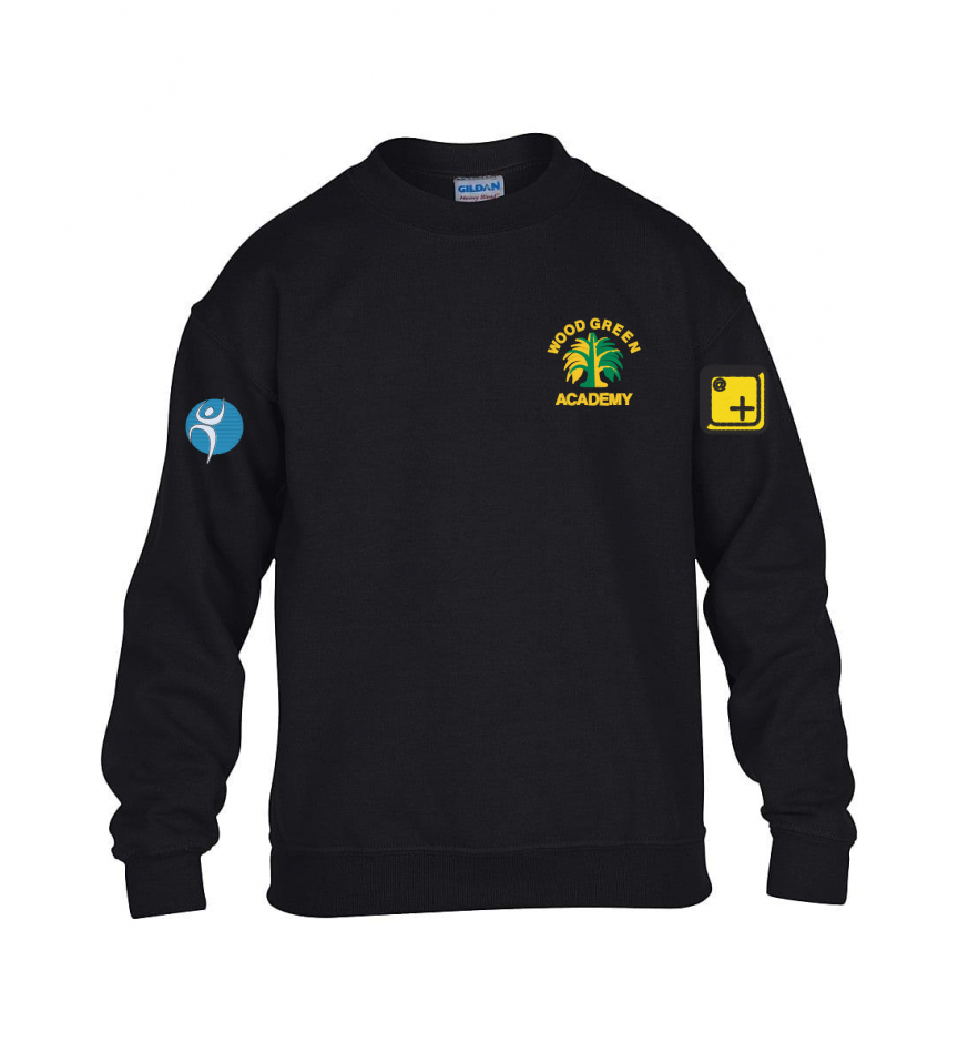 Product image for Wood Green Academy Upper Sweatshirt - Black