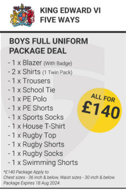 boys full uniform package